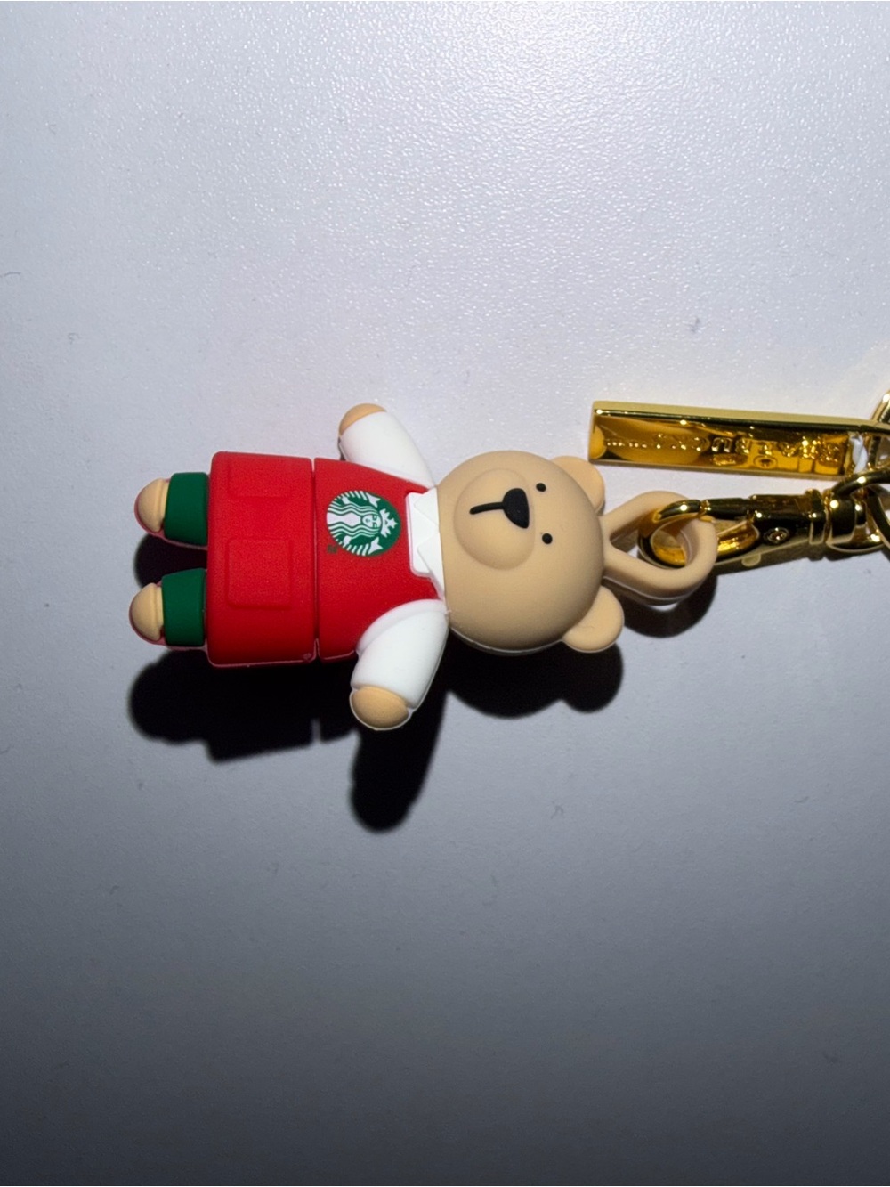 Starbucks Bearista Keychain and drink stopper